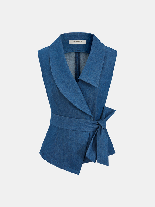 Wrap Tie-Waist Vest