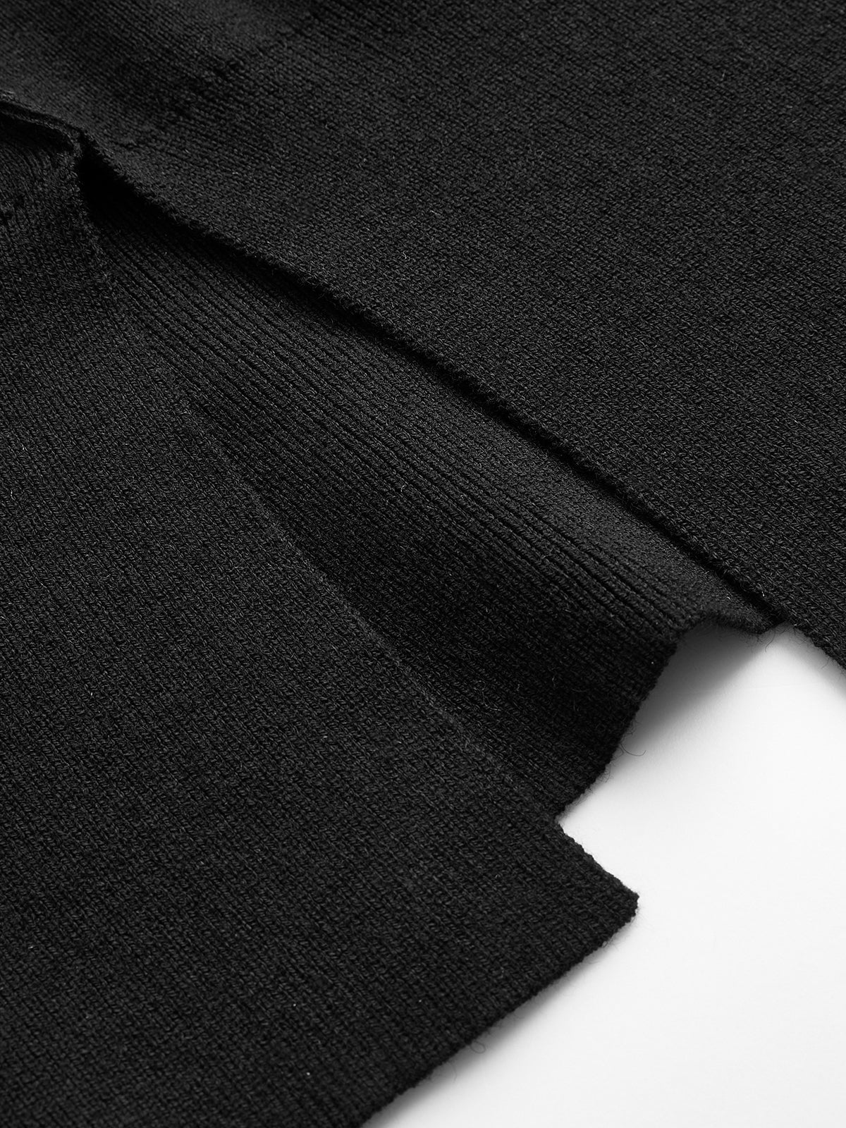 Contrast-Trim Tie-Neck Sweater Vest