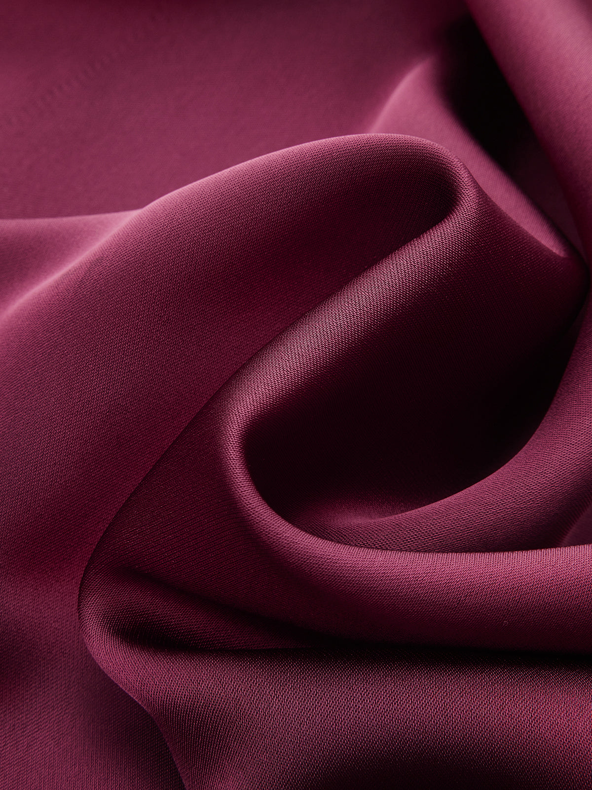 Draped Satin Mock Neck Blouse with Tie