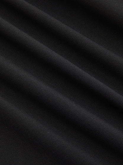 Color Block Metal Detail Midi Skirt