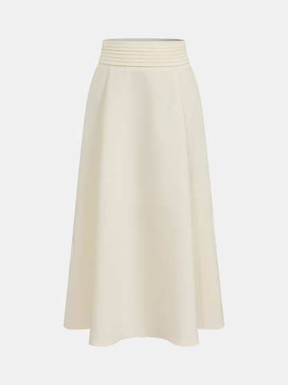 Twist-Front Crop Top & Midi Skirt Set