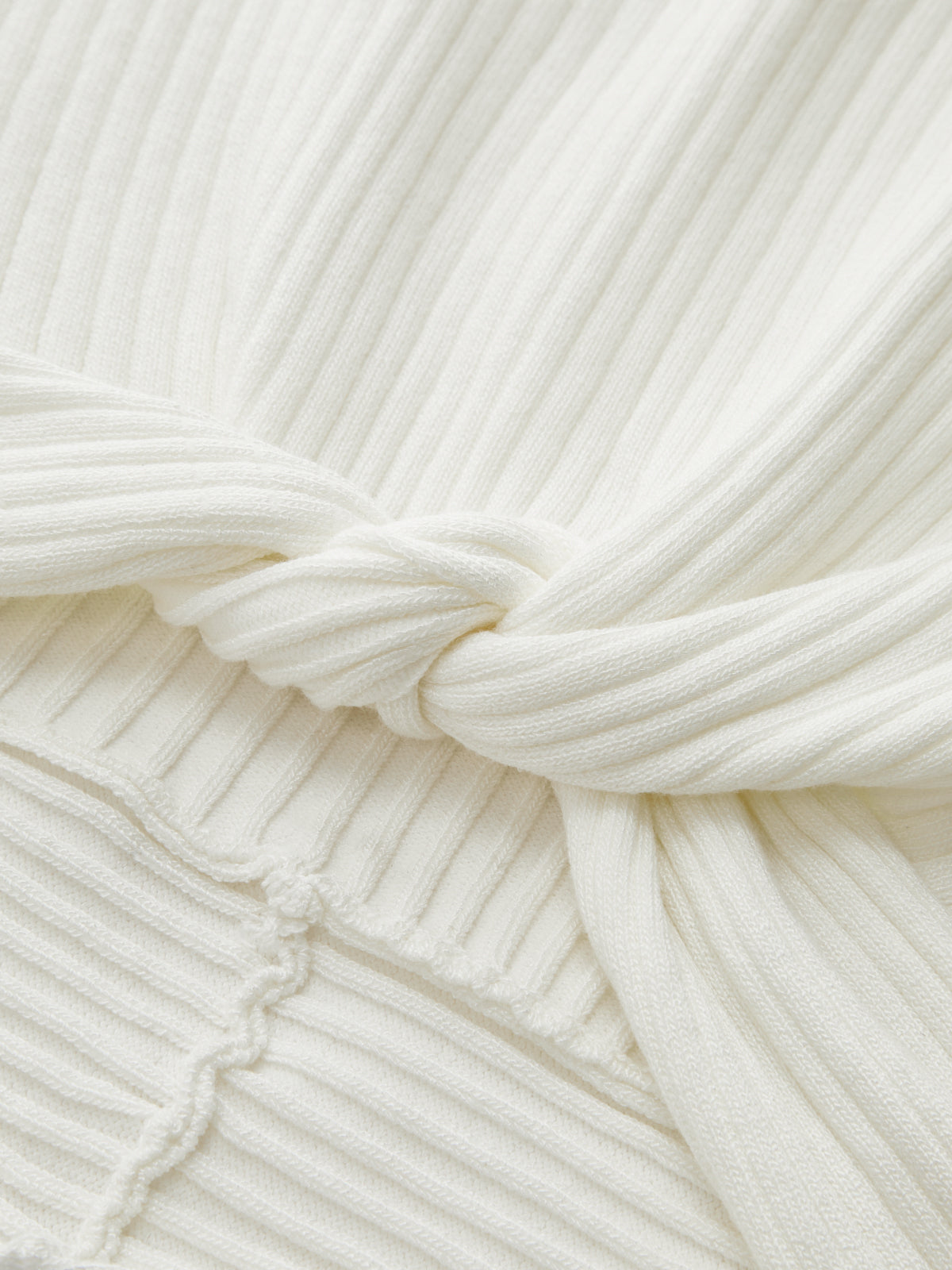 Ribbed Knotted Sweater Vest