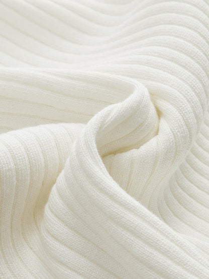 Ribbed Knotted Sweater Vest