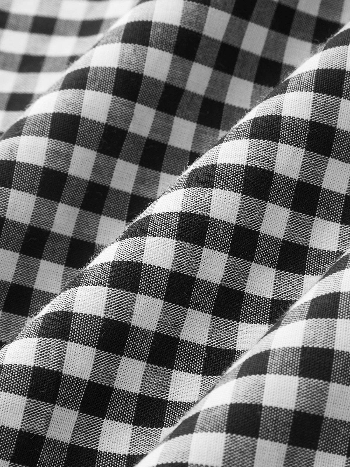 Gingham Sleeveless Cotton Ruched Split Maxi Dress