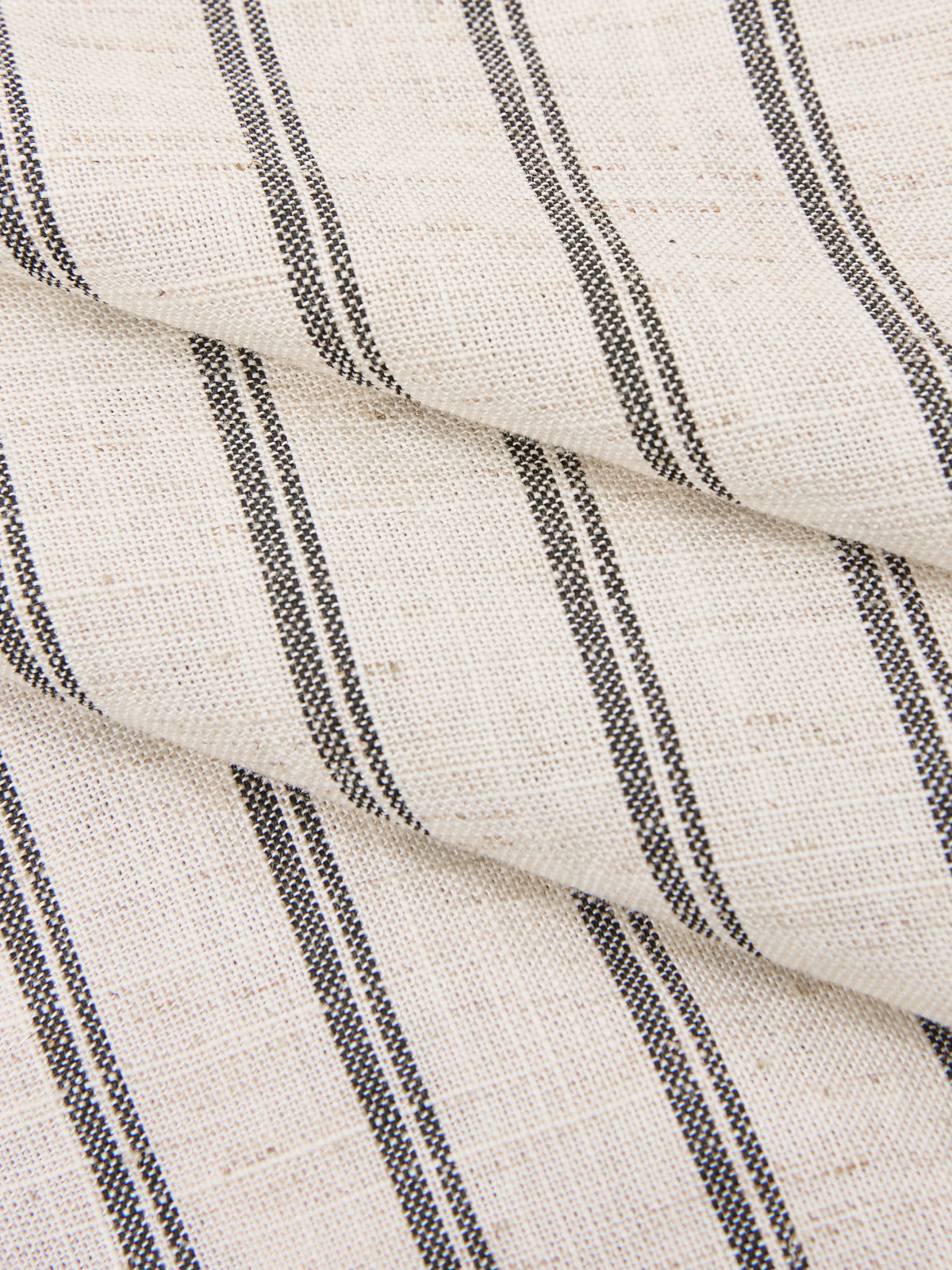 Cotton Linen Striped Sleeveless Wrap Bodysuit