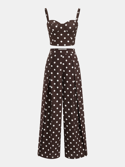 Polka Dot Cami Top & Pants Set