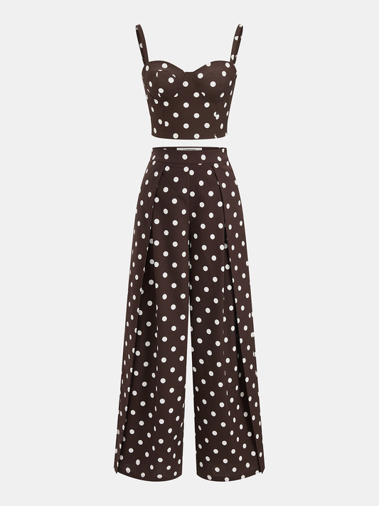 Polka Dot Cami Top & Pants Set