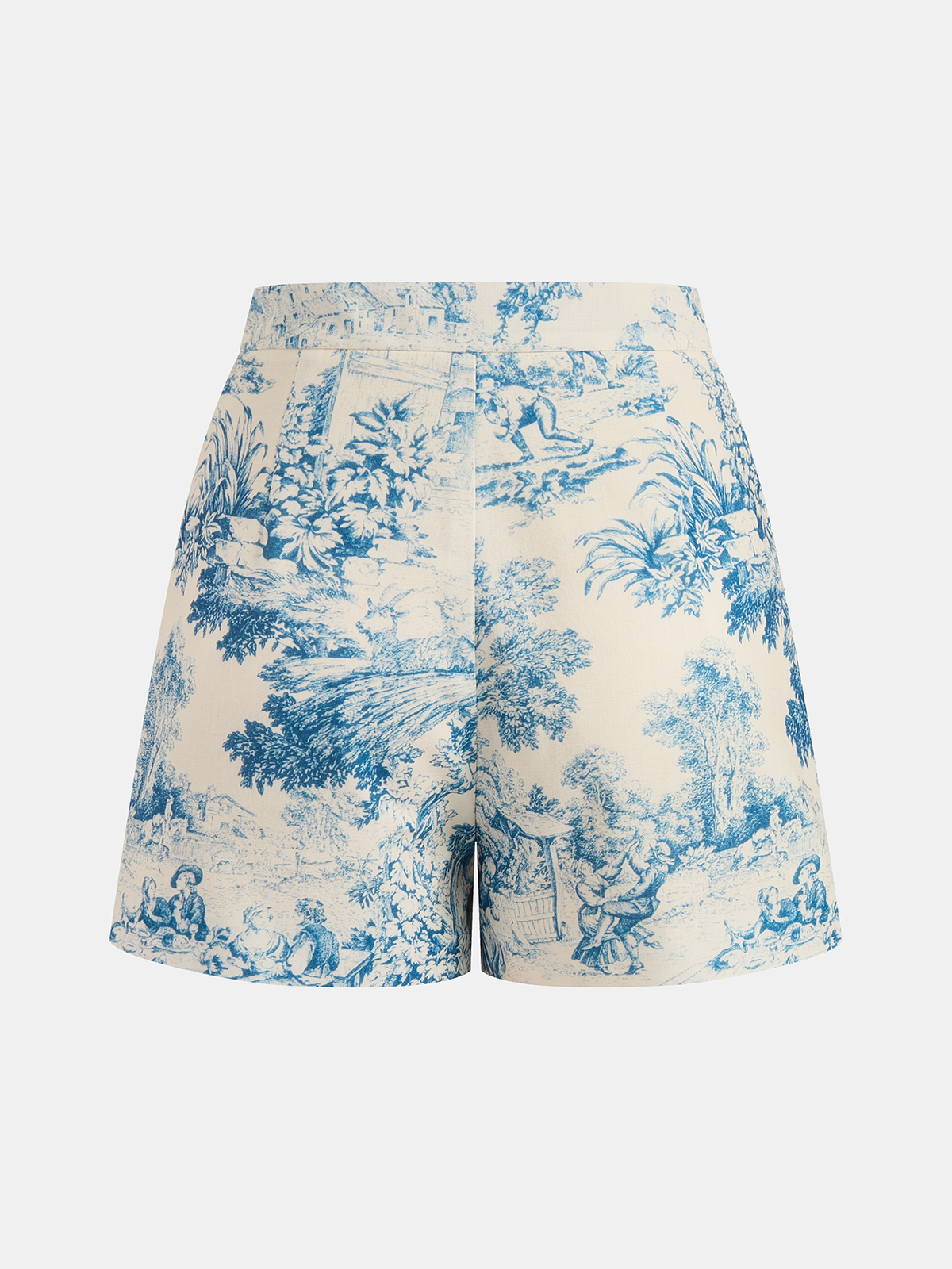 Toile Print Sleeveless Vest & Shorts Set