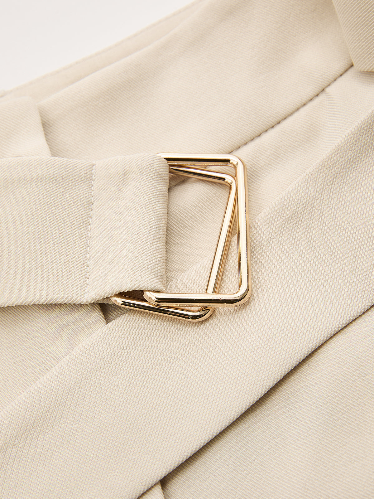 Sleeveless Ruched Top & Wide-Leg Pants Set