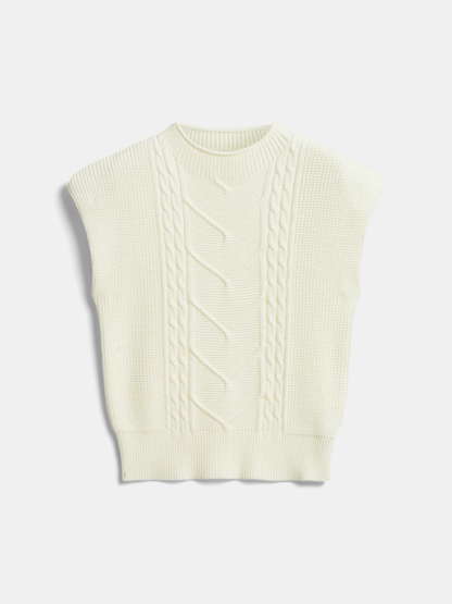 Plain Cap Sleeve Sweater Vest