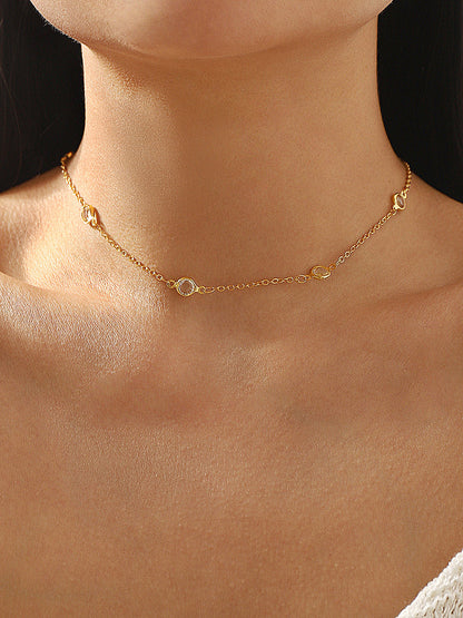 Pearl Station Lariat Backdrop Necklace