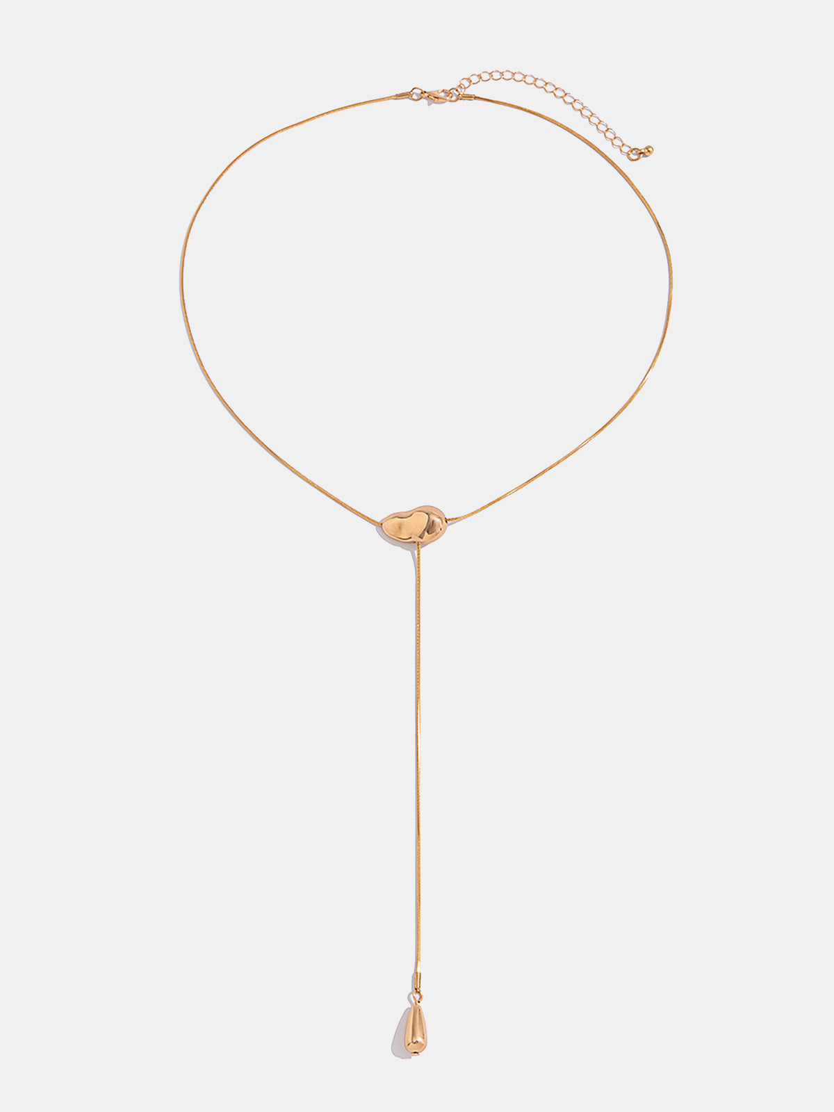 Minimalist Irregular Lariat Necklace