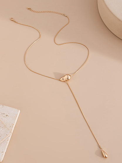 Minimalist Irregular Lariat Necklace