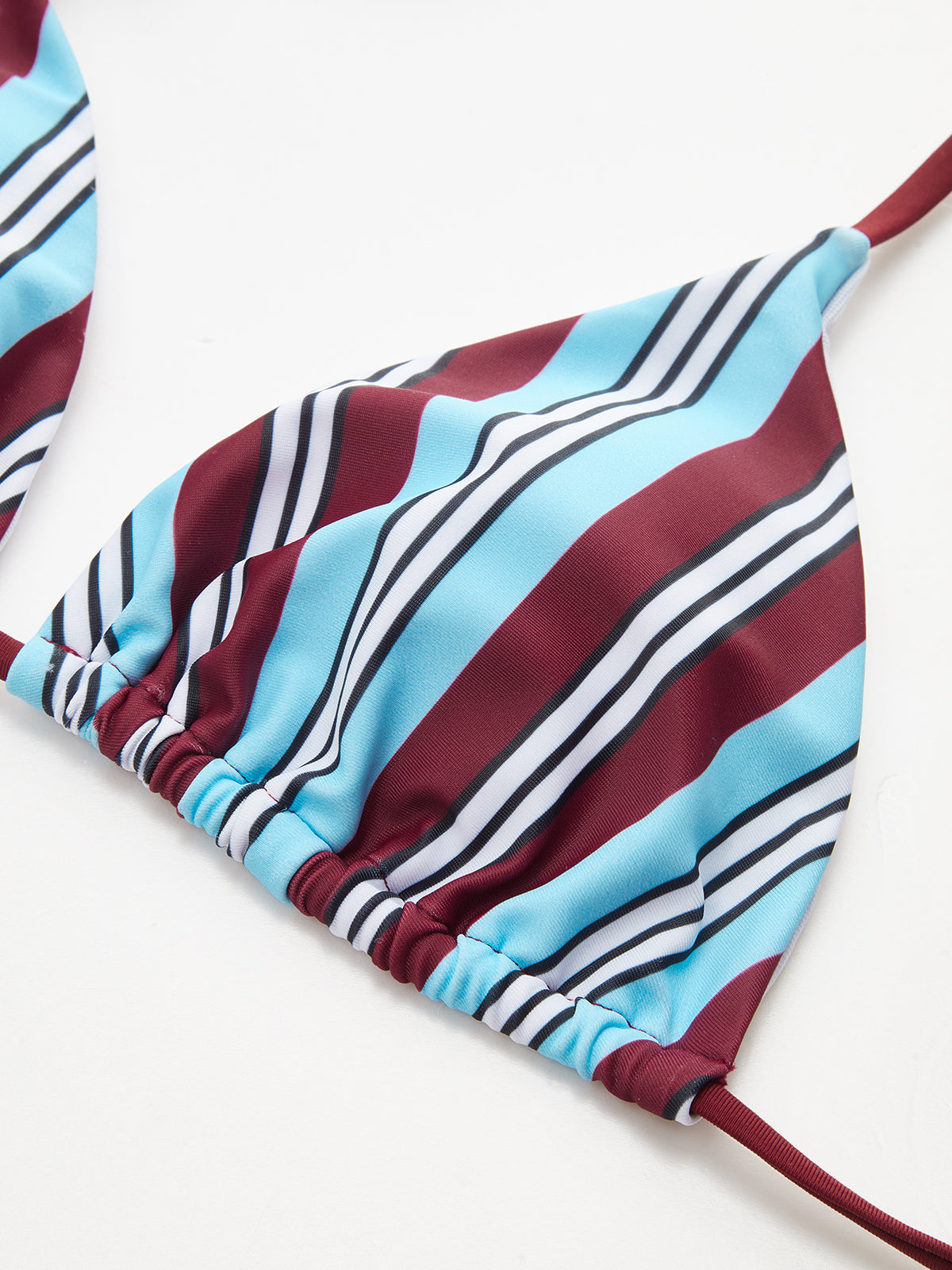 Stripe Triangle Bikini Set