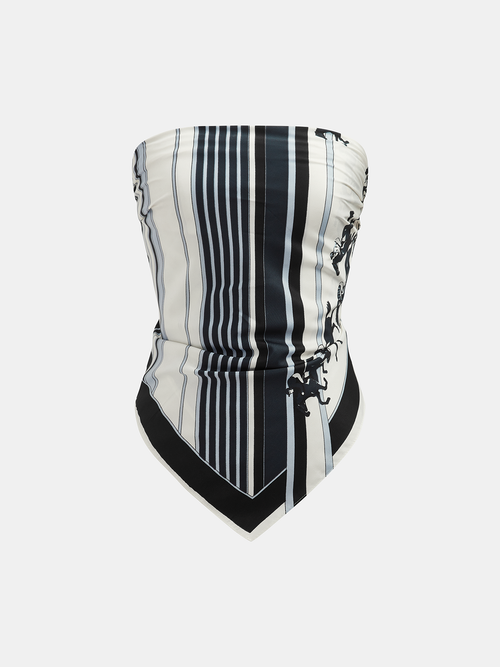Large Horse Racing Print Square Scarf