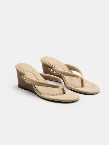 Casual Thong Wedge Sandals