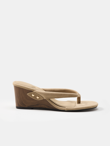 Casual Thong Wedge Sandals
