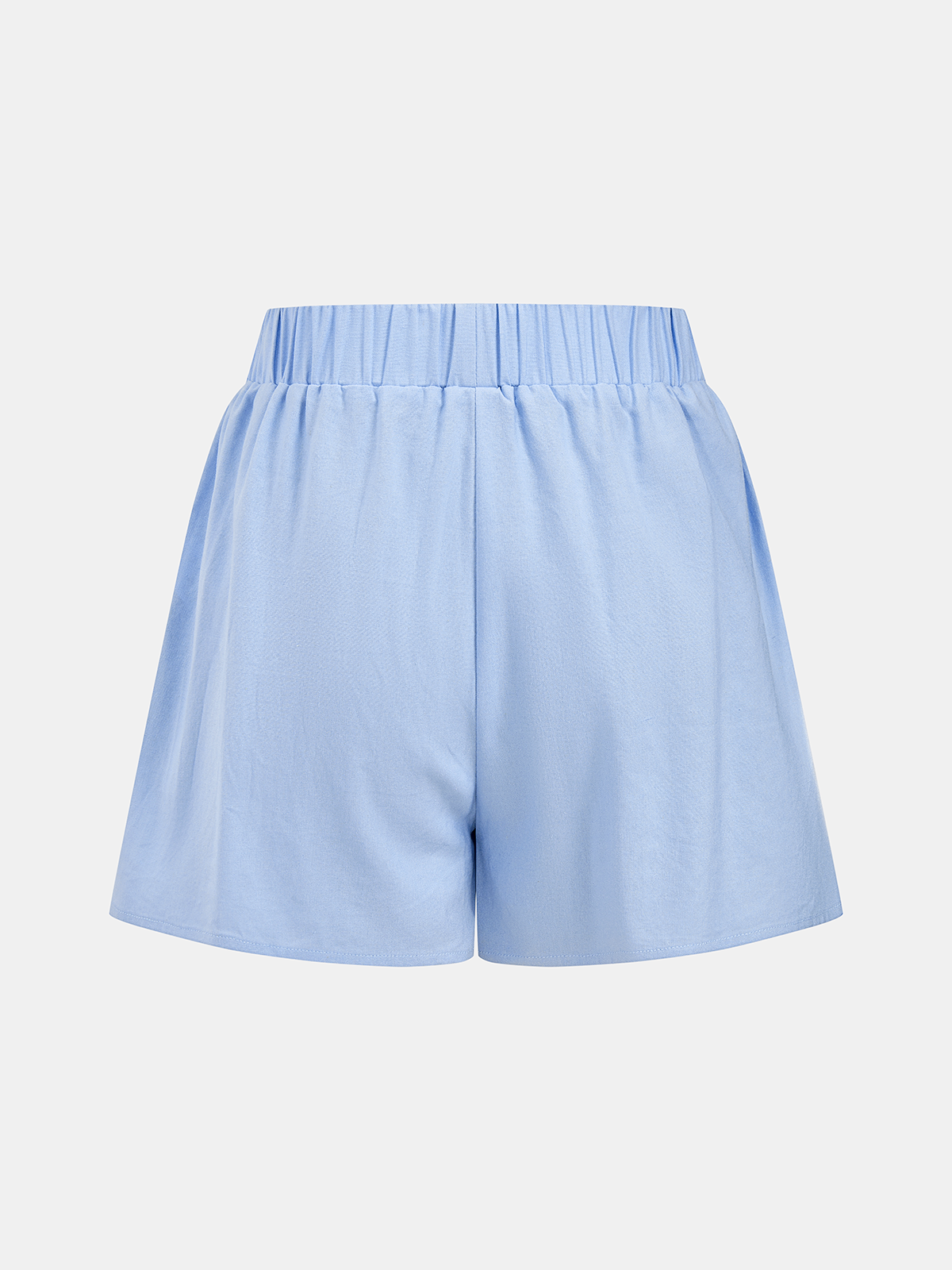 Off Shoulder Smocked Peplum Top & Shorts Set