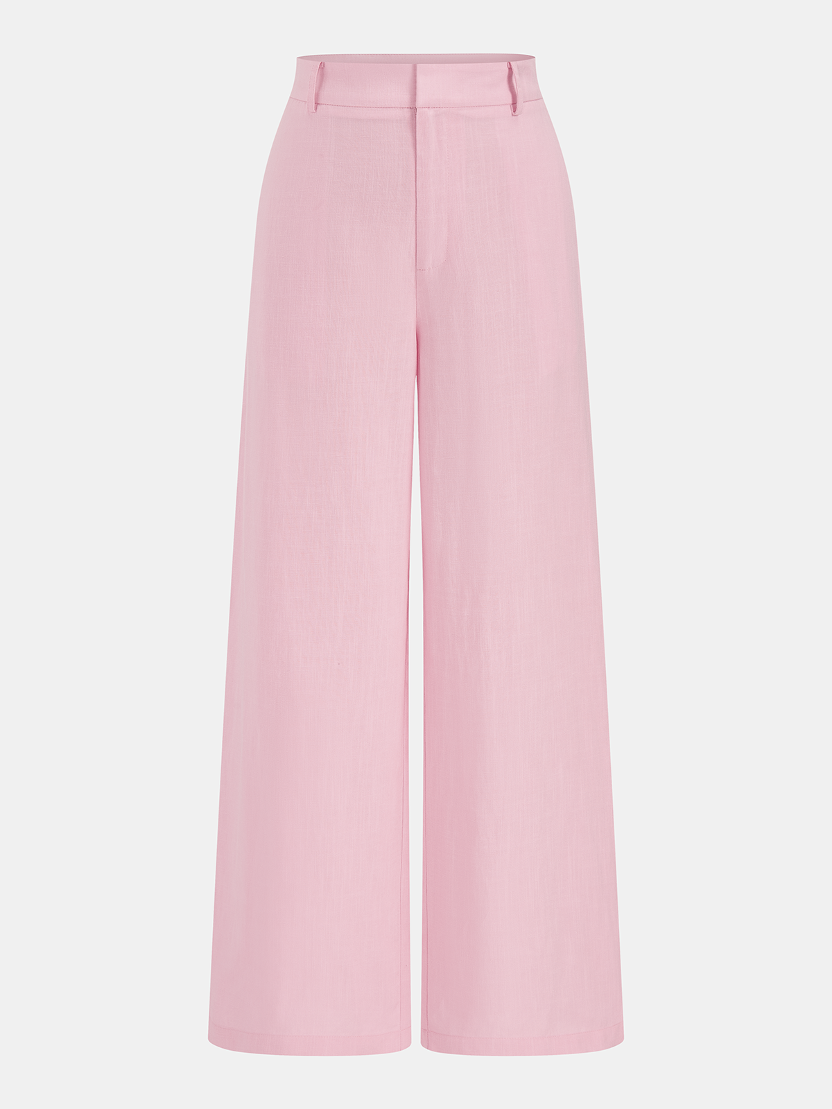 Linen-Blend Sleeveless Shirt & Pants Set