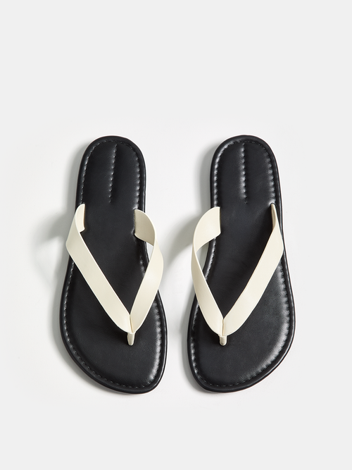 Genuine Leather Casual Flip Flops