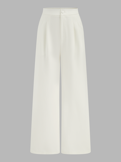 Collared Cotton Linen Vest & Pants Set