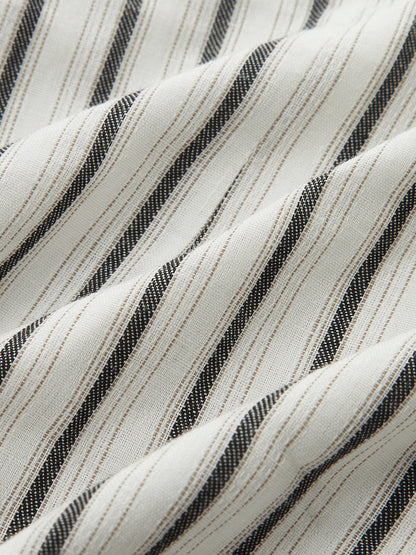 Striped Cotton Crisscross Halter Top