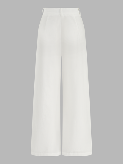 Strapless Asymmetrical Ruched Top & Pants Set