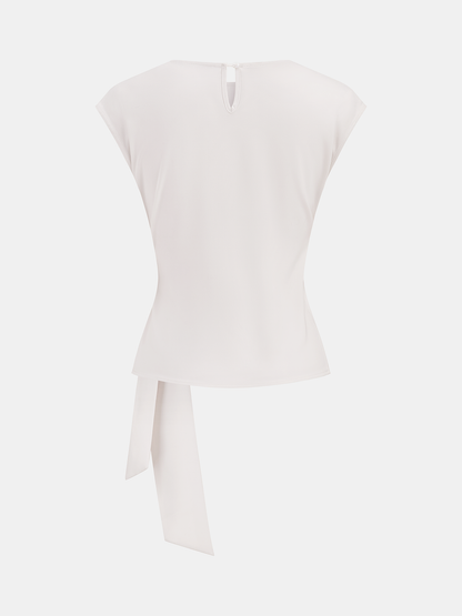 Tie Waist Sleeveless Top & Wide Leg Pants Set