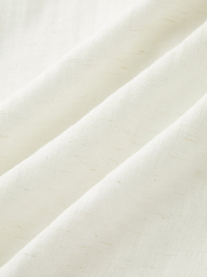 High Waist Belted Linen Blend Shorts