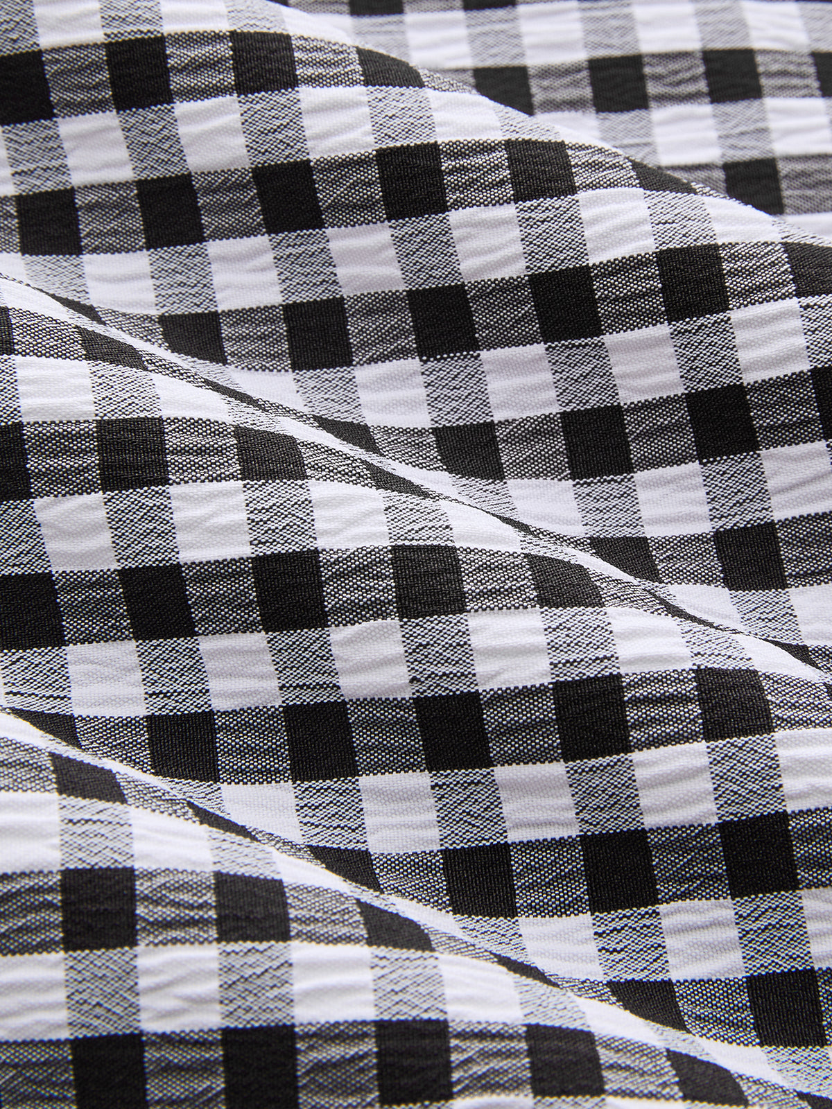 Gingham Ruffled Asymmetric Maxi Skirt