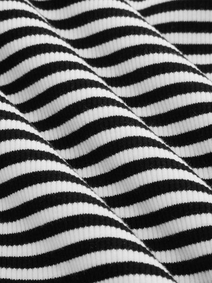 Striped Ribbed Top