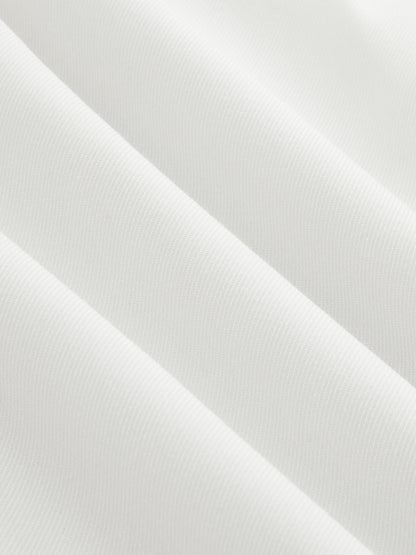 Solid  Asymmetrical Straight Leg Pants Set