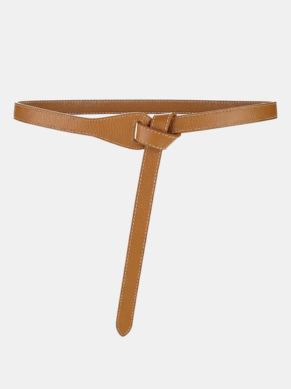 Knotted Leather Waist Belt