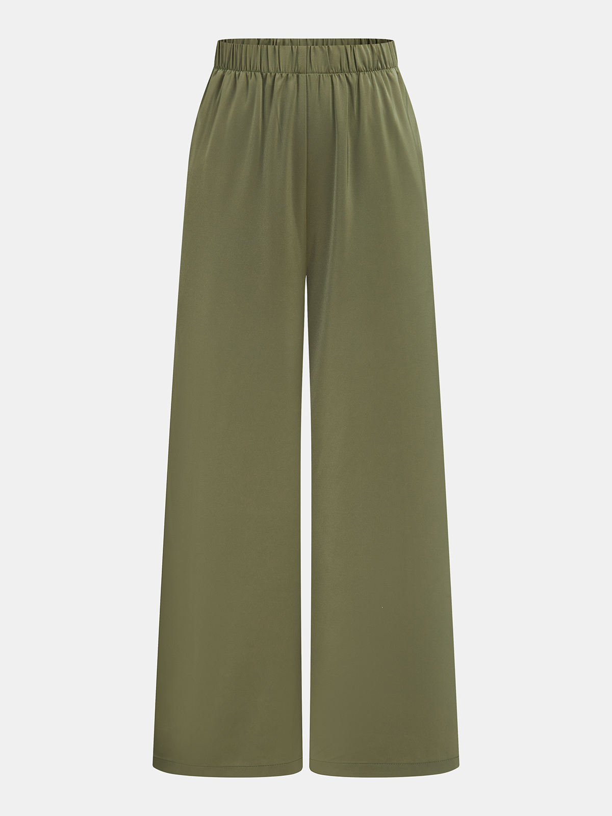 Wrap-Front Sleeveless Top & Wide-Leg Pants Set