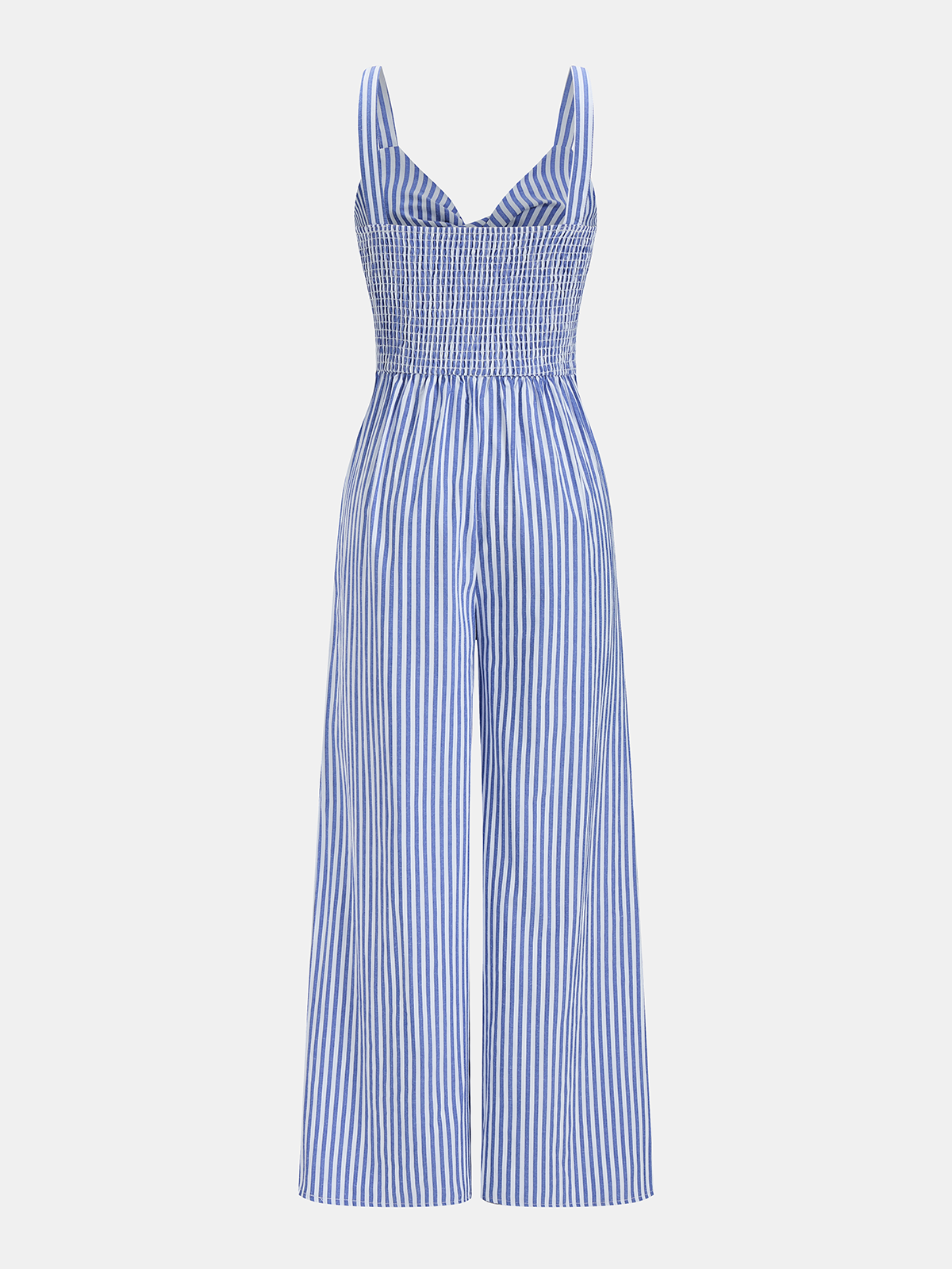 Striped Cut Out Wide Leg Cami Jumpsuit
