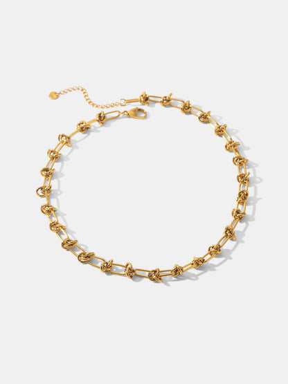 Knotted Link Chain Necklace