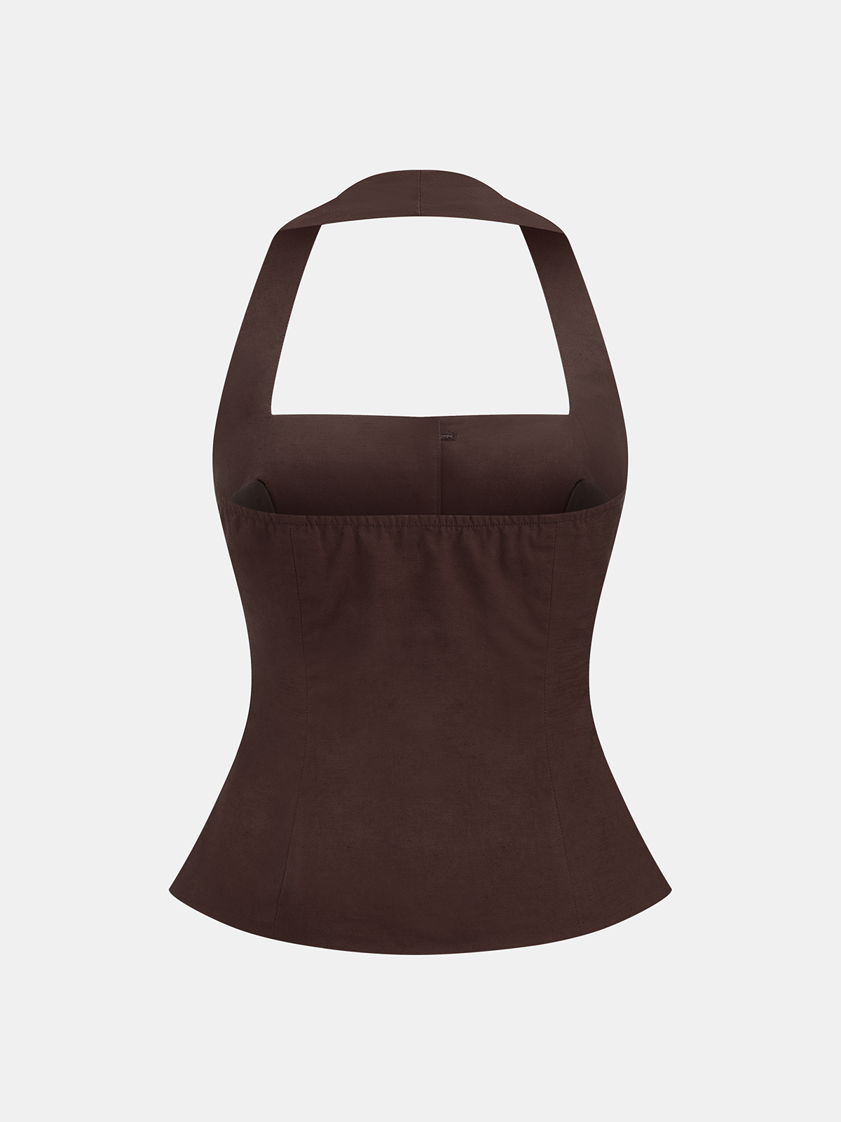 Cotton Linen Halter Buttoned Top & Pants Set