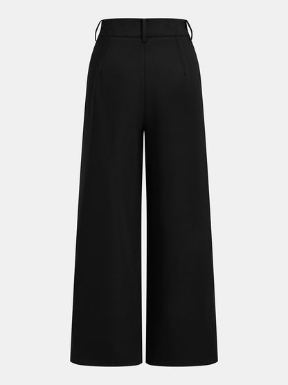 Rose Detail Cut-Out Halter Top & Pants Set