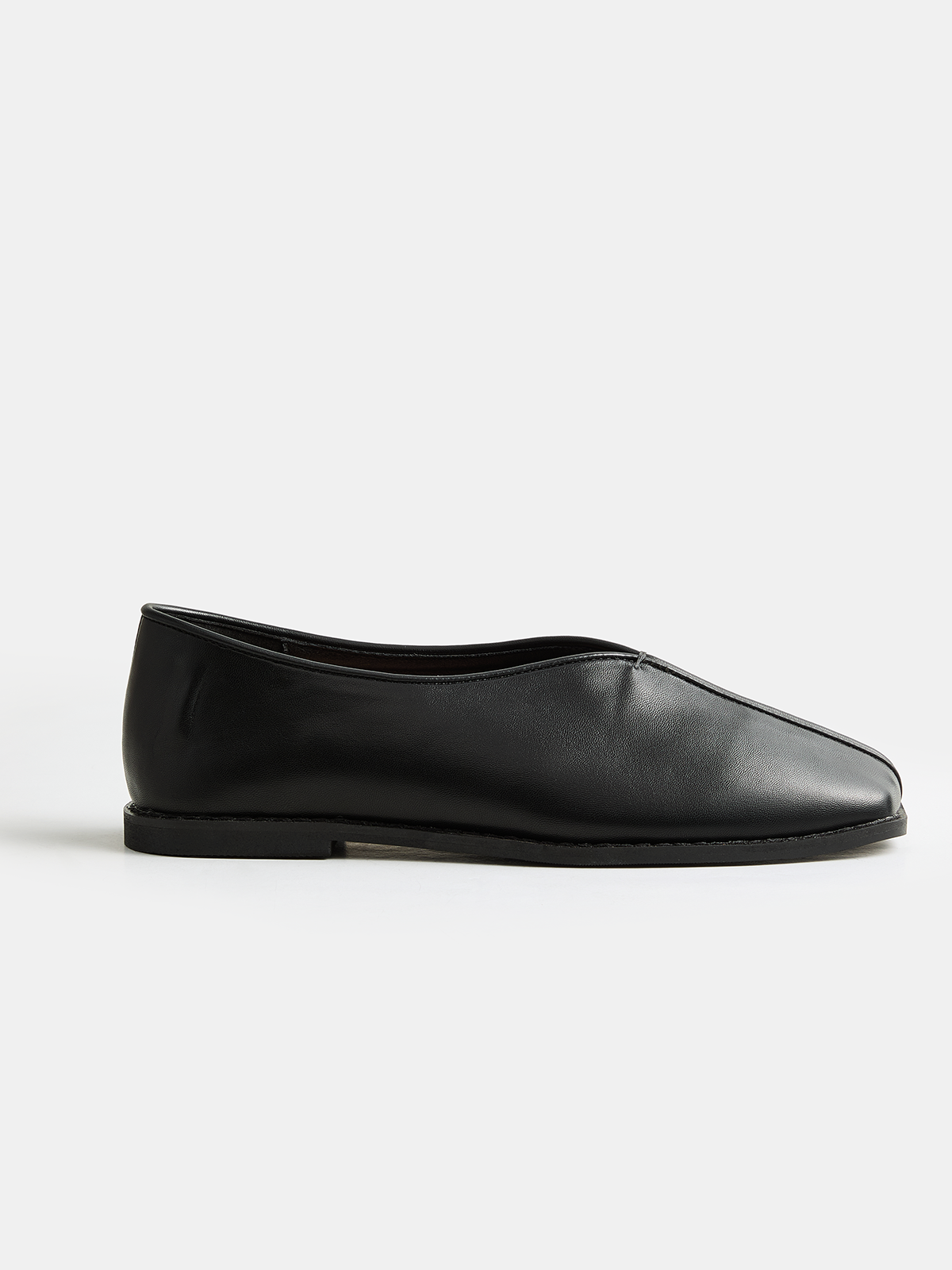 Square Toe Soft Leather Loafers
