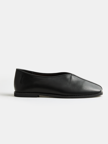 Square Toe Soft Leather Loafers