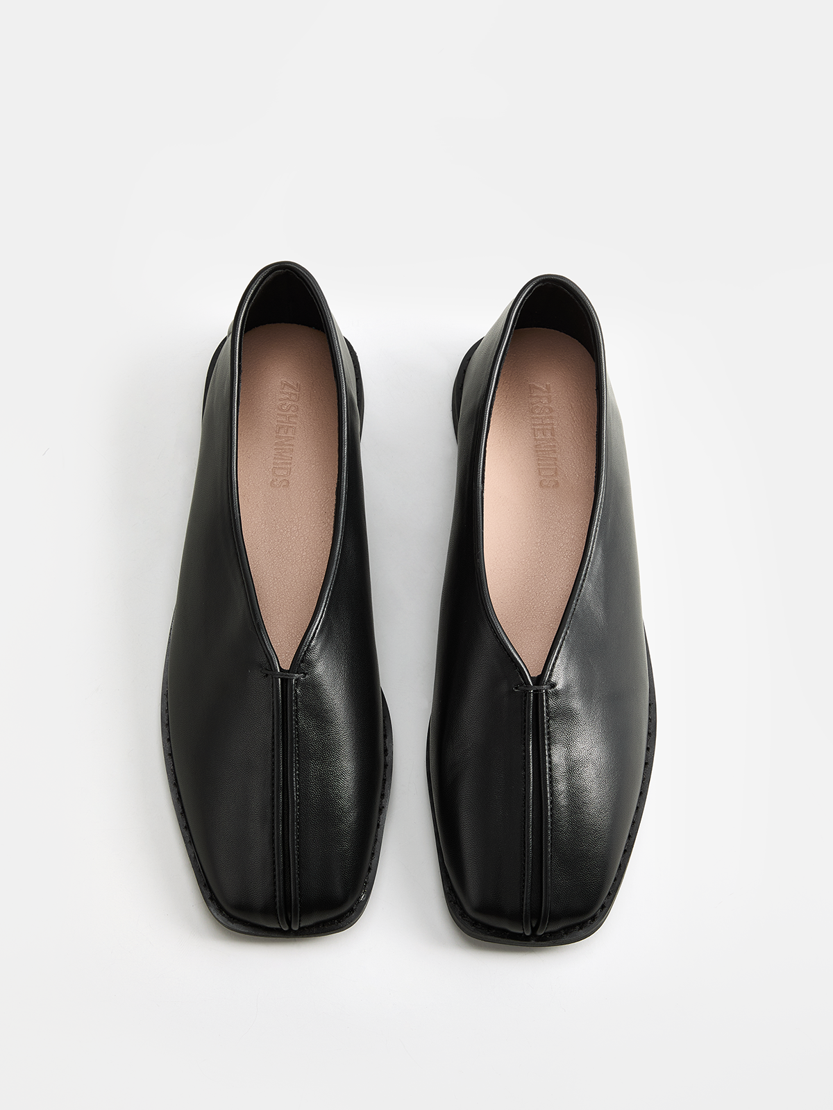 Square Toe Soft Leather Loafers