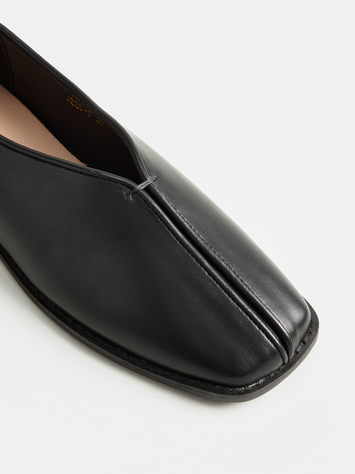 Square Toe Soft Leather Loafers