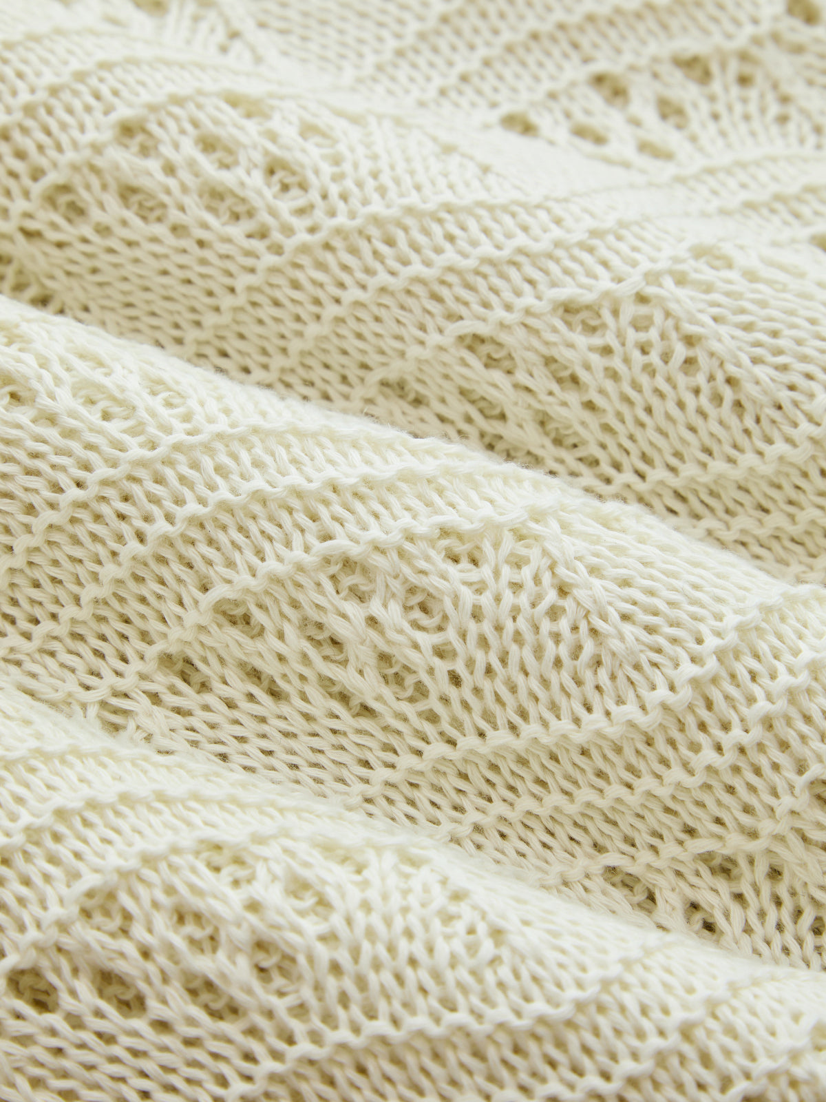 Contrast Trim Crochet Knit Top & Midi Skirt Set