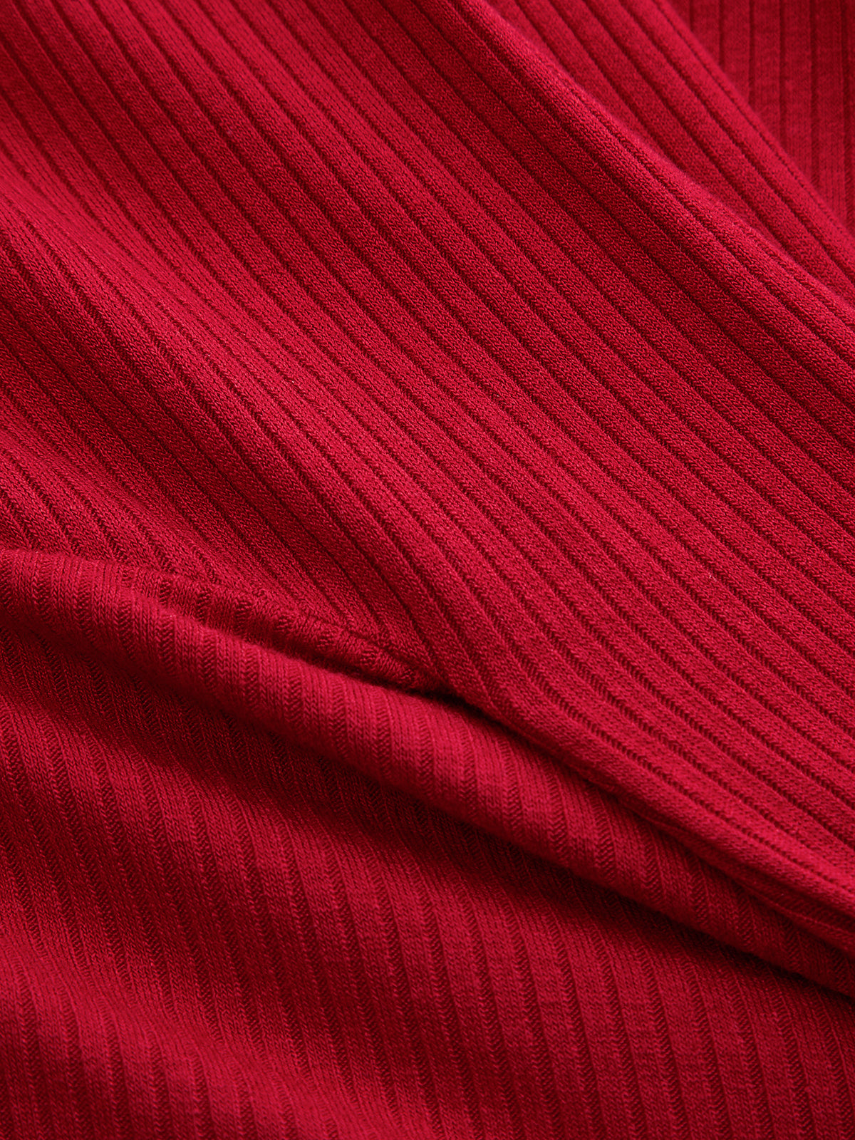 Tie-Waist Ribbed Knit Top