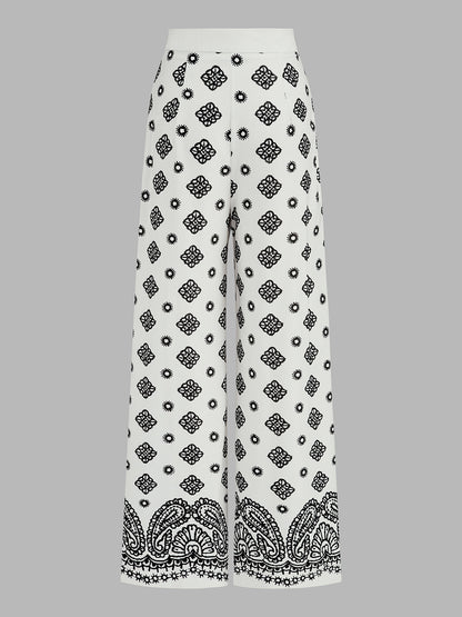 Printed Wrap Tie Cami Top & Pants Set