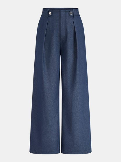 Tie-Neck Sleeveless Blouse & Pants Set