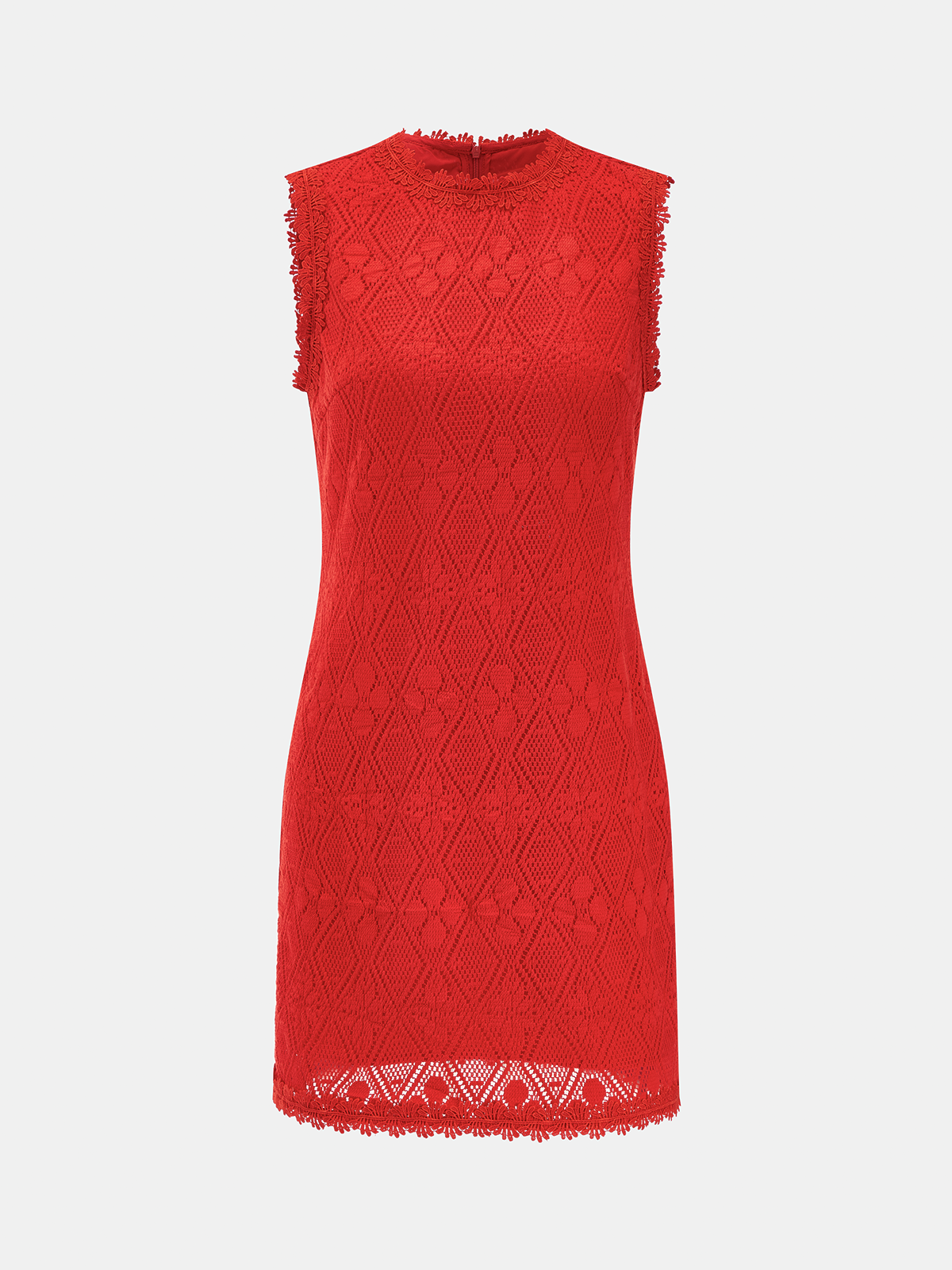 Diamond Hollow Sleeveless Mini Dress