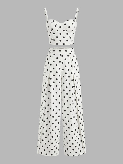 Polka Dot Cami Top & Pants Set