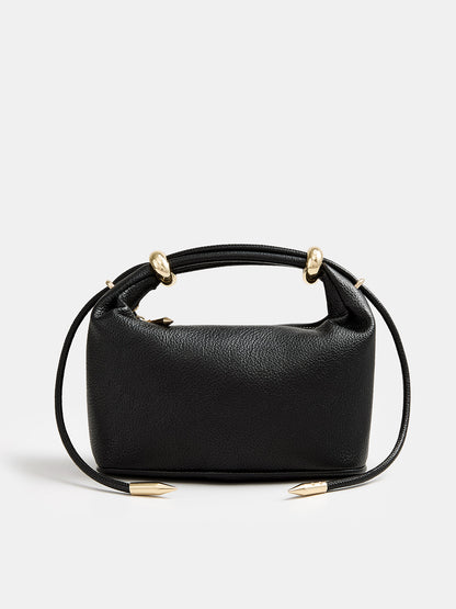 Metal Accent Mini Handbag