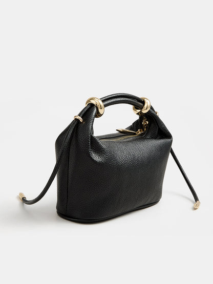 Metal Accent Mini Handbag